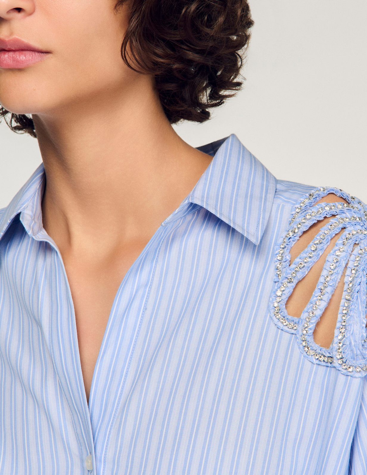 Женское короткое полосатое платье_3