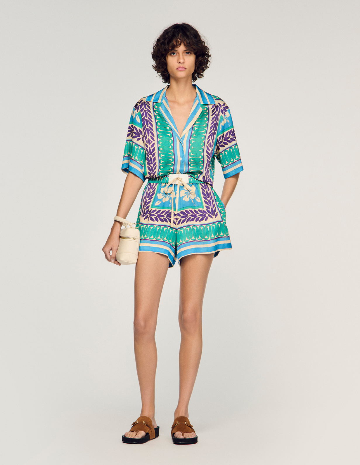 Жіночі шорти з квітковим принтом_1