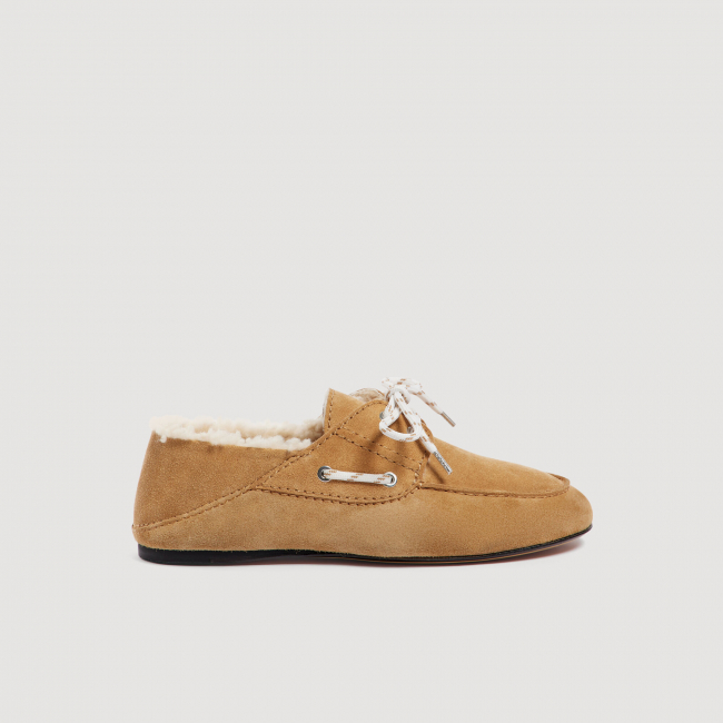Женские туфли-лодочки из овчины