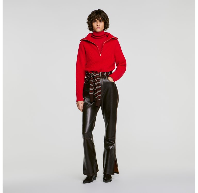 Джемпер з коміром на блискавці