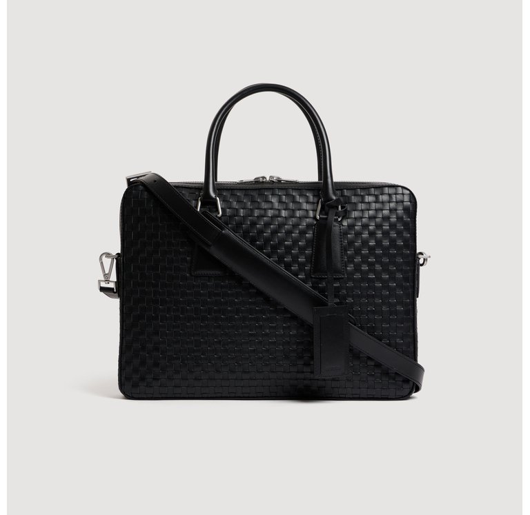 Плетена шкіряна сумка