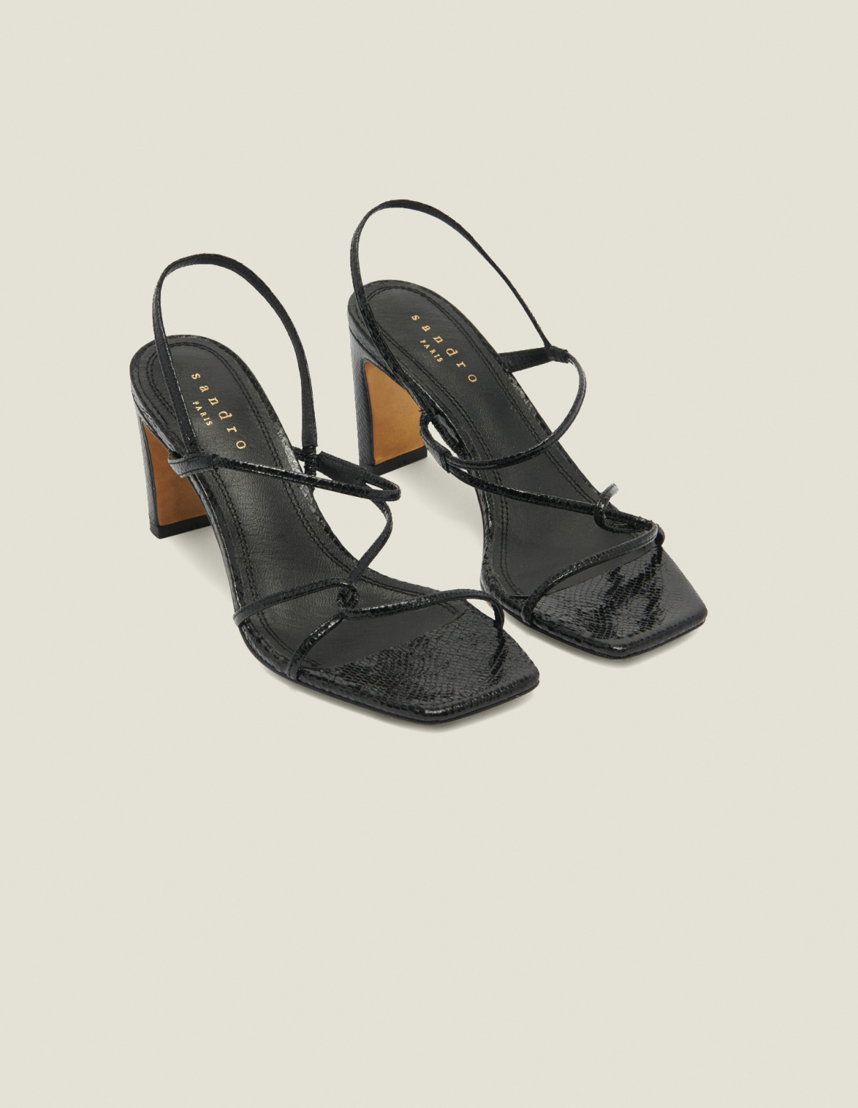 Жіночі босоніжки на тонких ремінцях_3