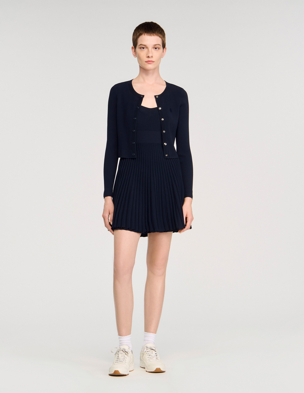 Женский кардиган тонкой вязки в рубчик_1