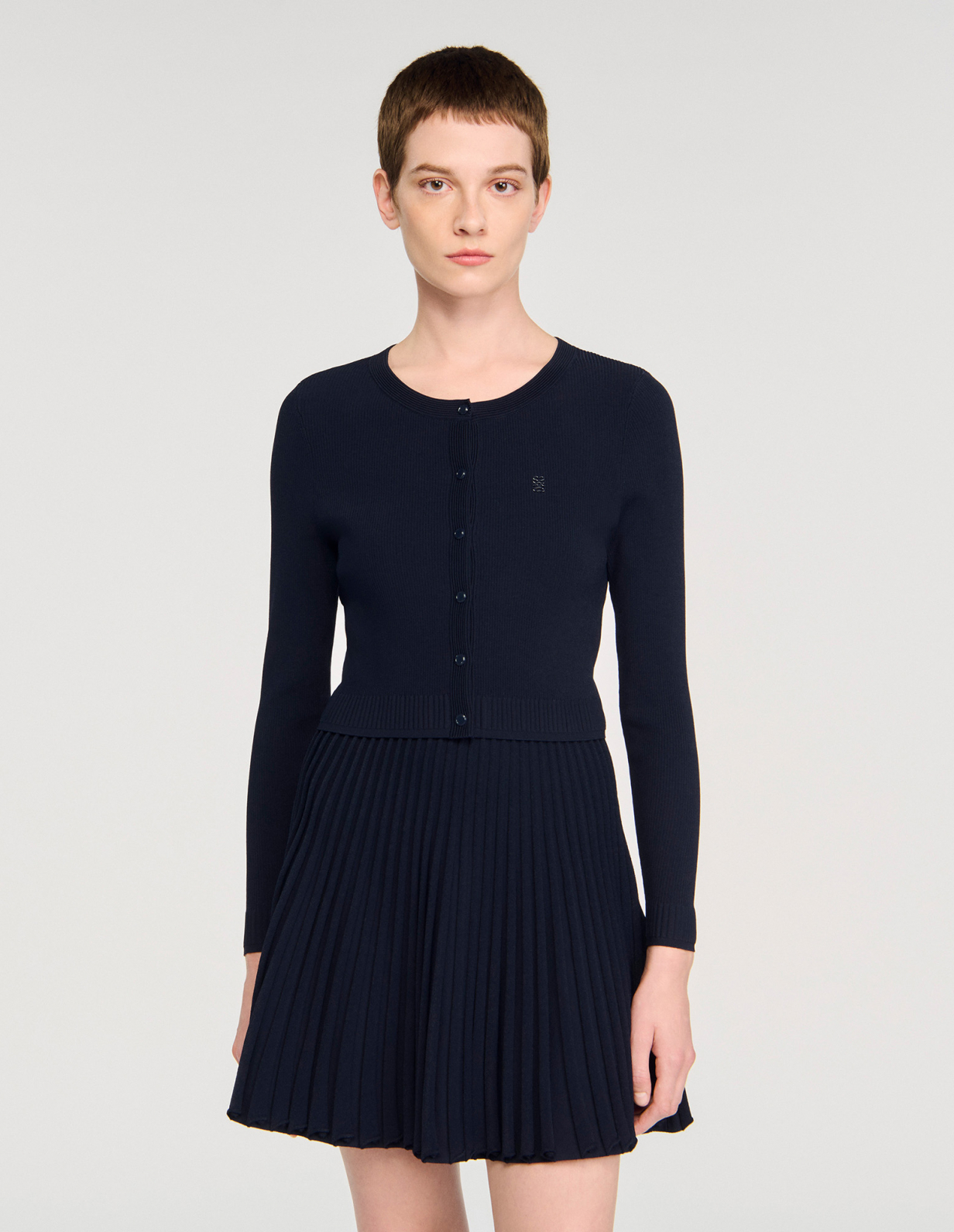 Женский кардиган тонкой вязки в рубчик_4