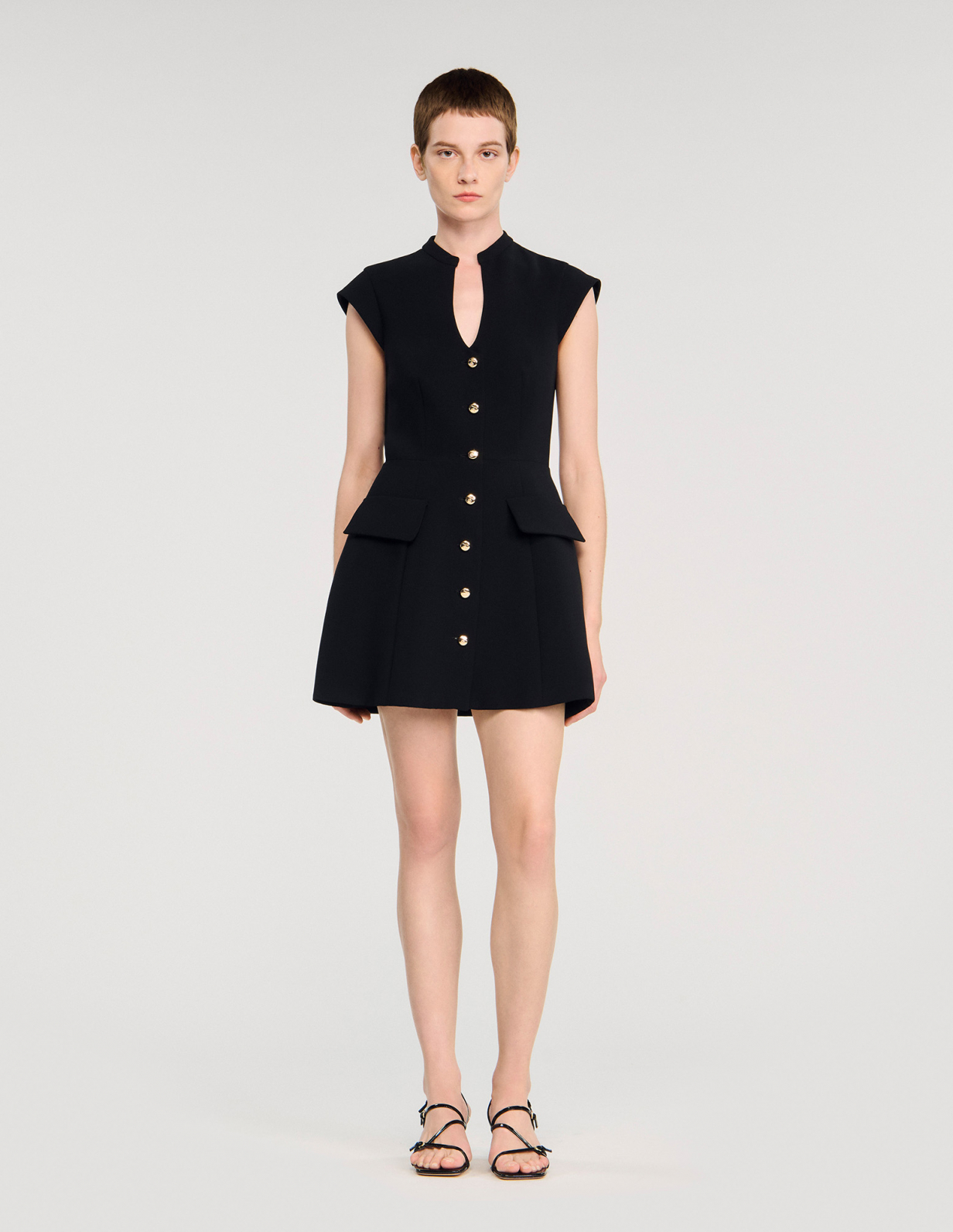 Жіноча чорна міні-сукня_1