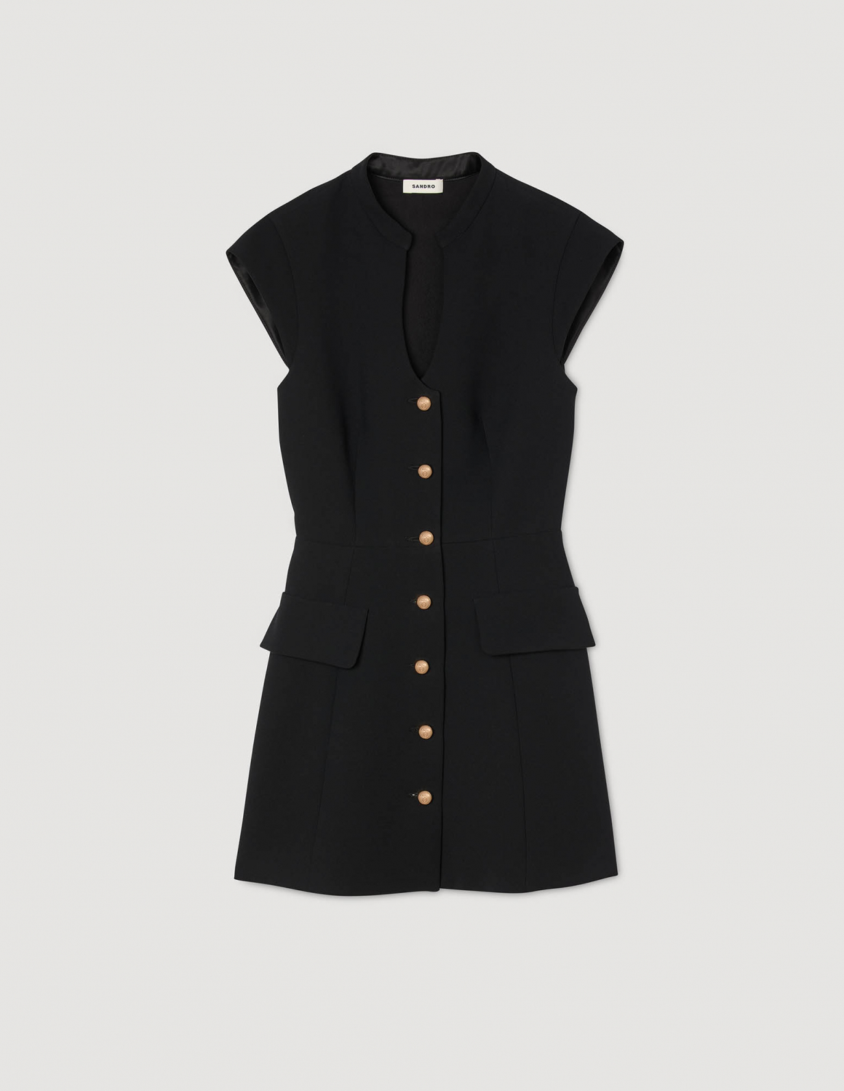 Жіноча чорна міні-сукня_6