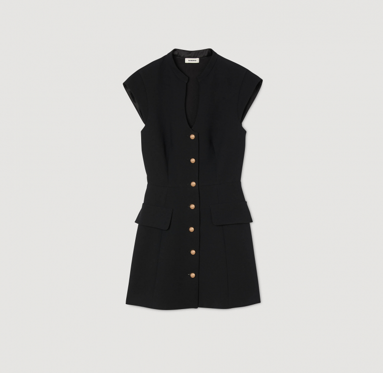 Жіноча чорна міні-сукня