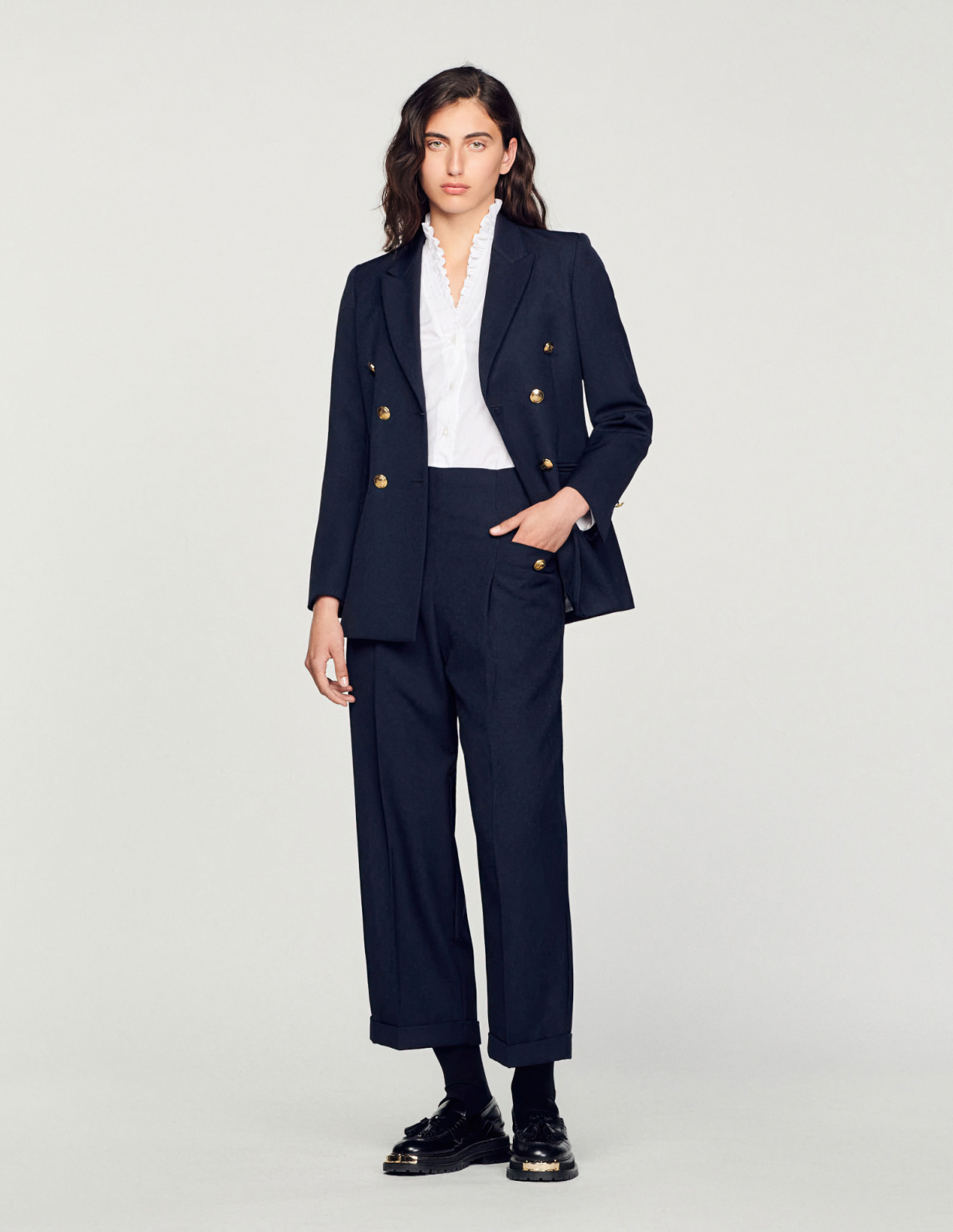 Женские синие брюки_1