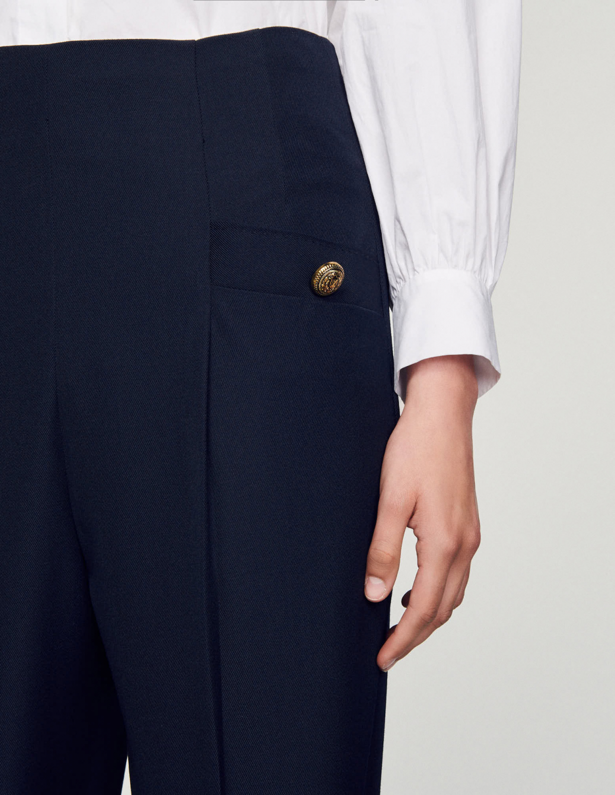 Женские синие брюки_5