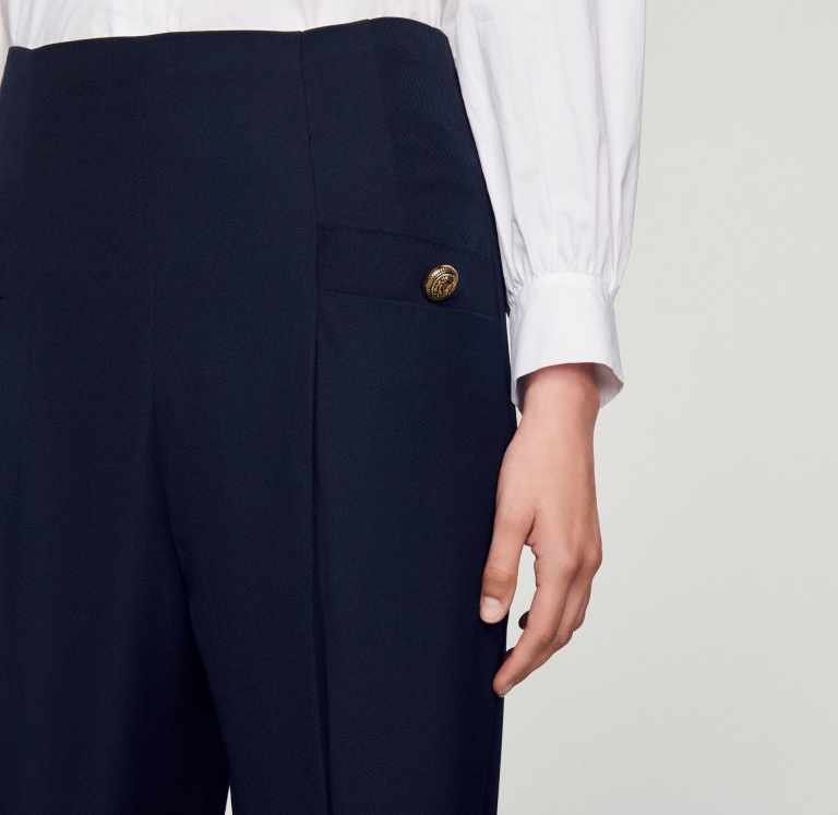 Женские синие брюки