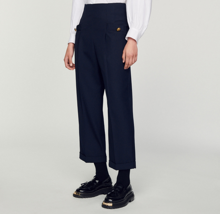 Женские синие брюки