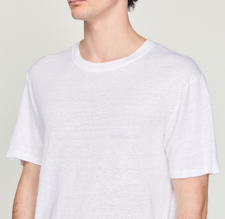 Мужская белая тенниска