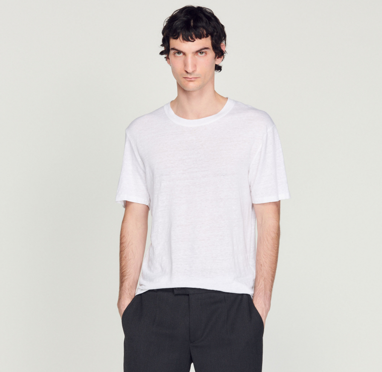 Мужская белая тенниска