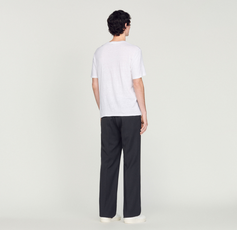 Мужская белая тенниска