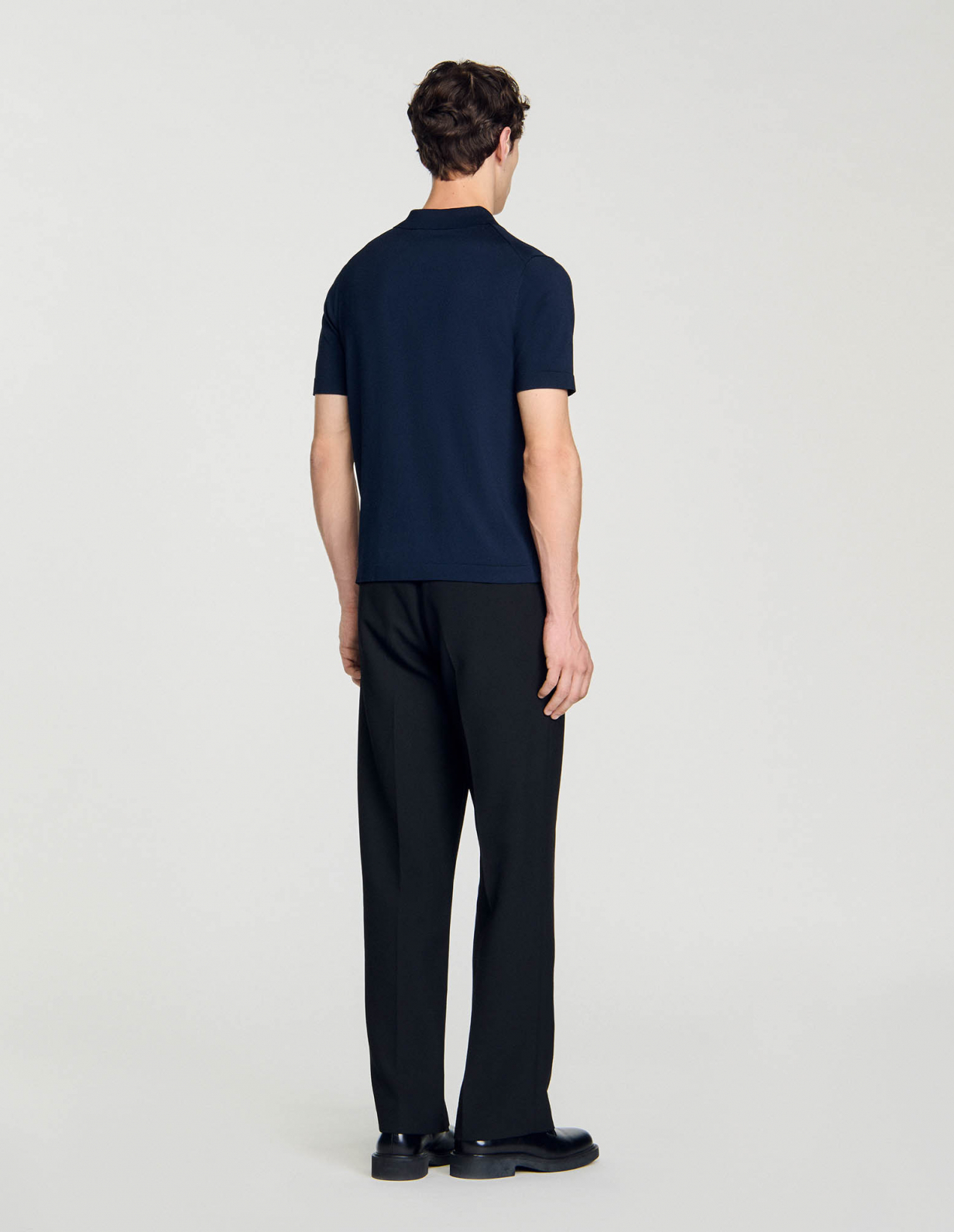 Трикотажне поло з воротом на блискавці_5