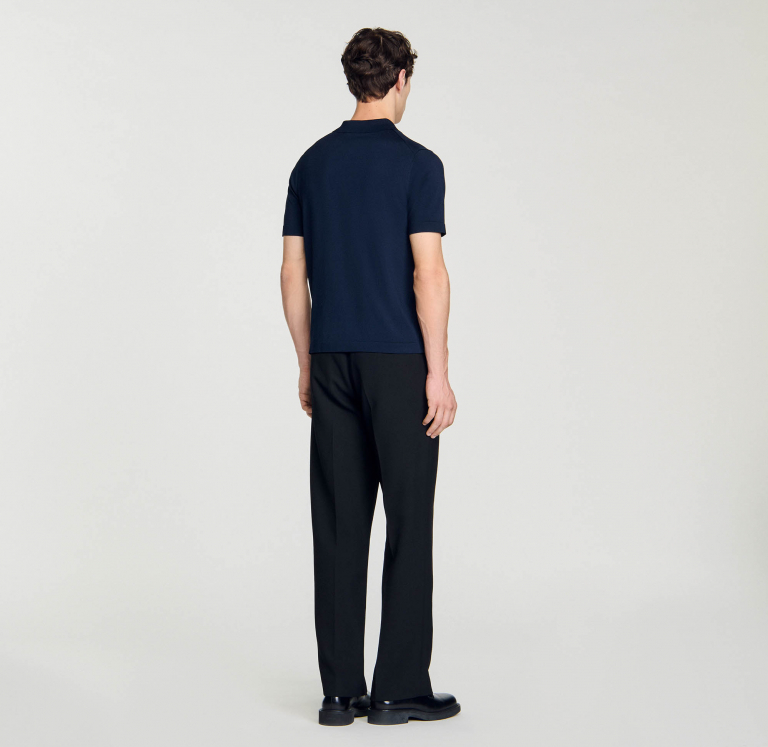 Трикотажне поло з воротом на блискавці