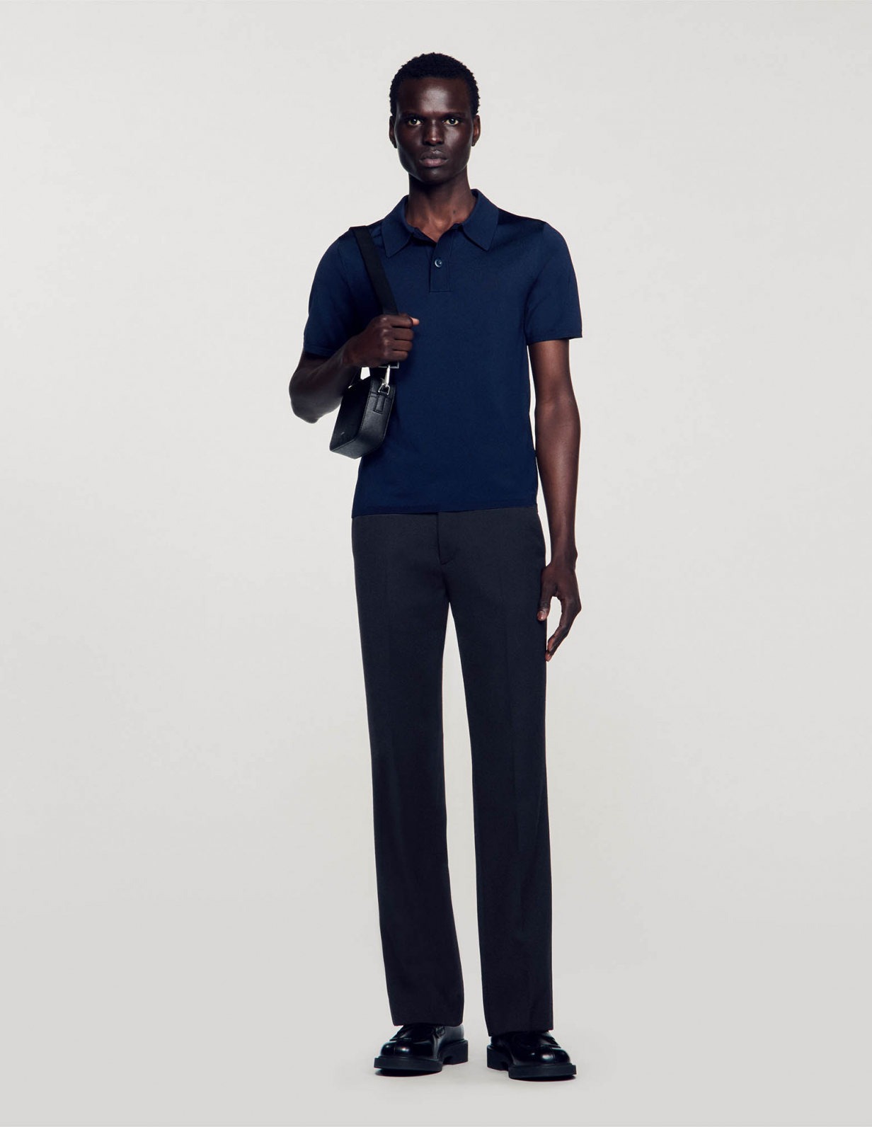 Мужское трикотажное поло _1