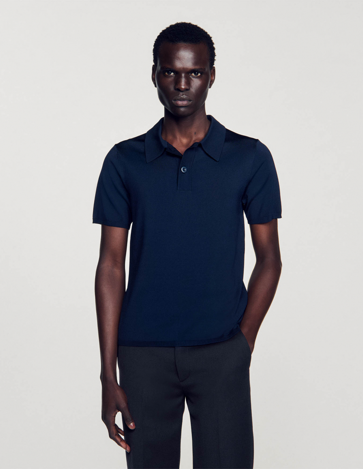 Мужское трикотажное поло _3