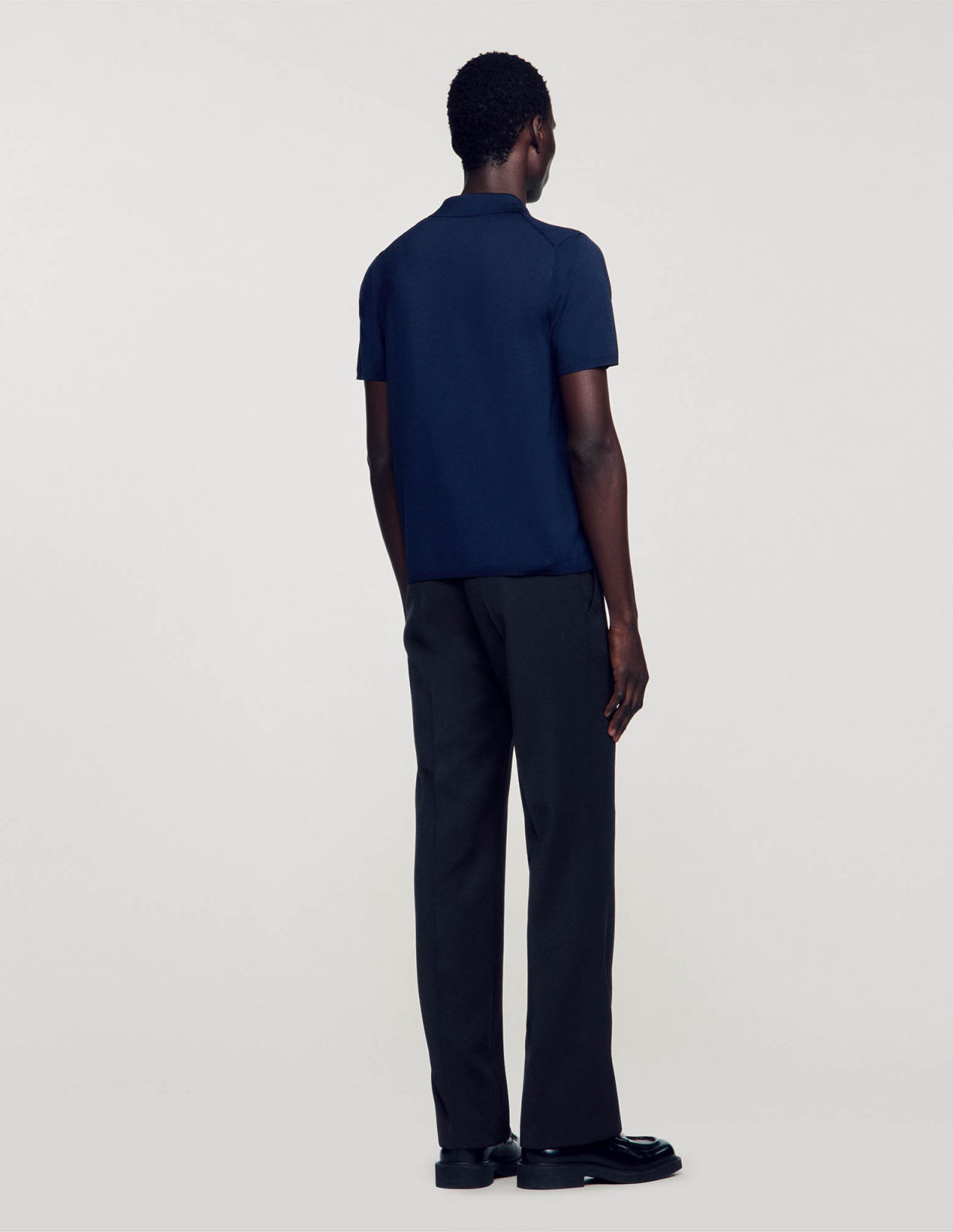 Мужское трикотажное поло _2