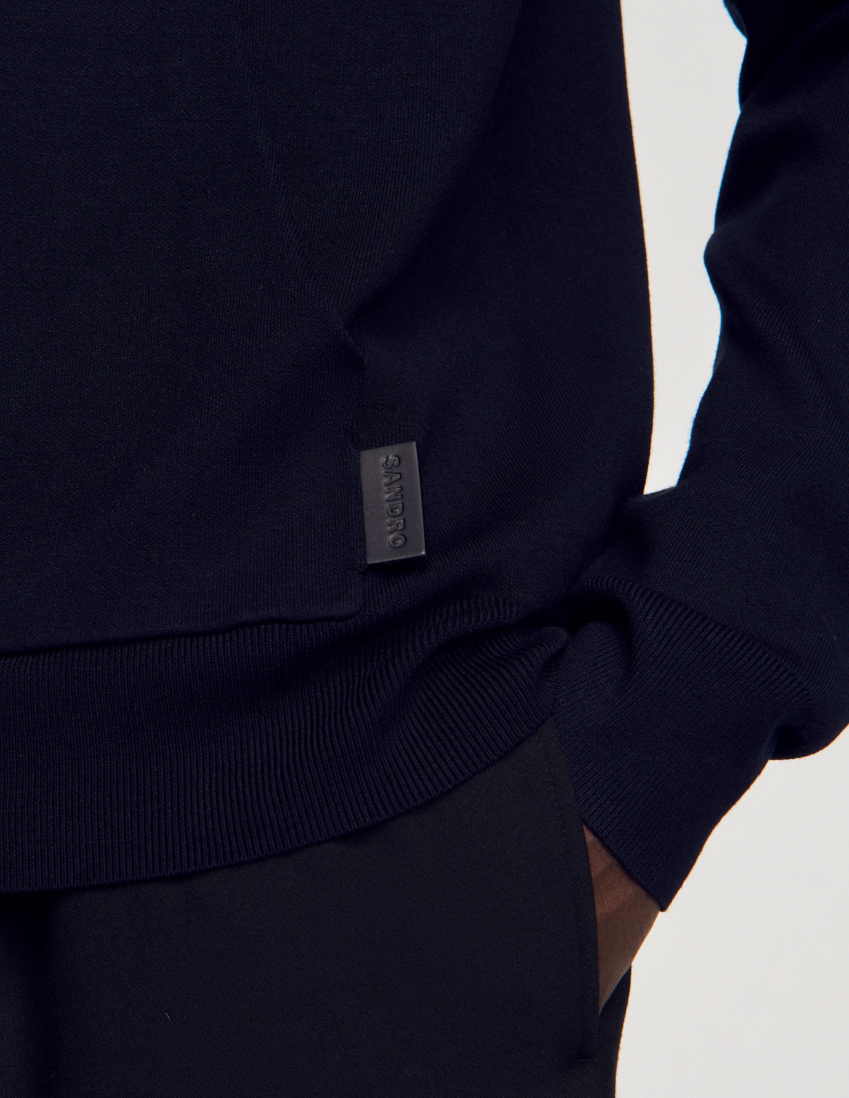 Мужской синий худи_3