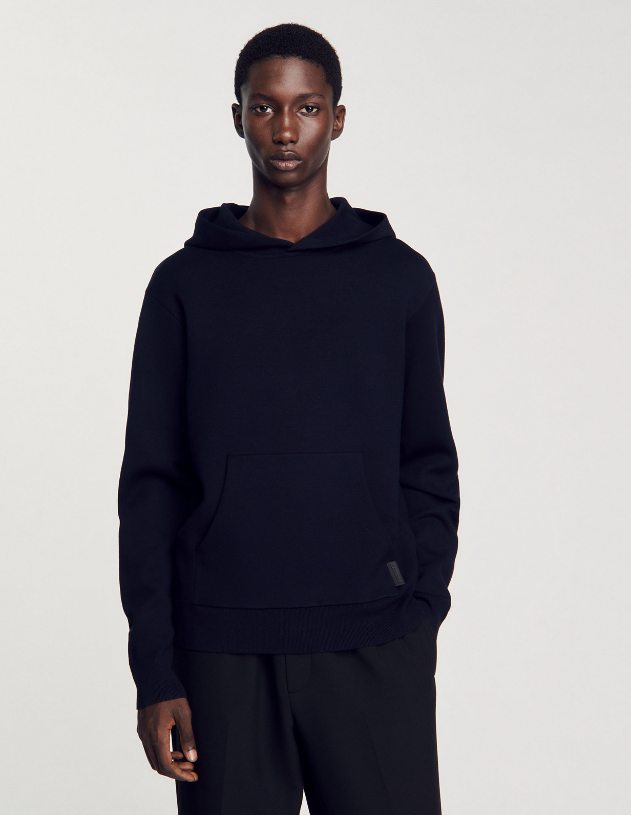 Мужской синий худи_4