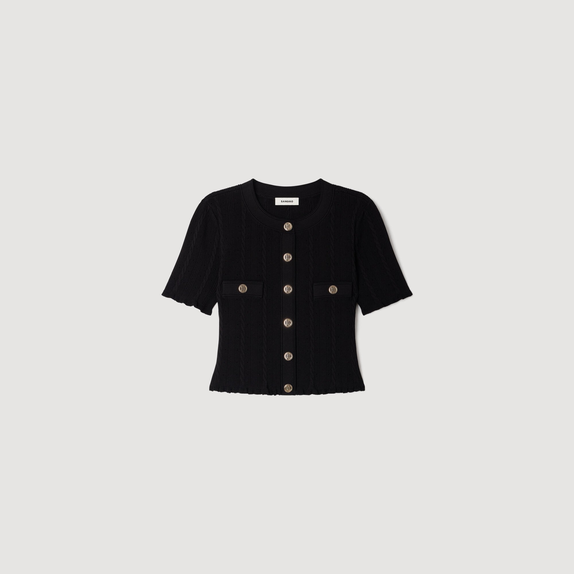 Жіночий укорочений кардиган на пуантах